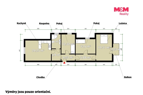 Prodej bytu 4kk, 90 m² 10