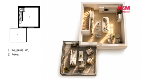 Prodej bytu 2kk, 54 m² - 4