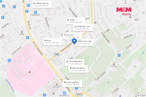 Prodej bytu 2+1, 50 m² - 0