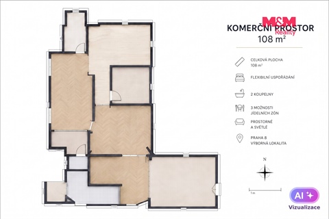 Pronájem obchodních prostor, 108 m² - 16