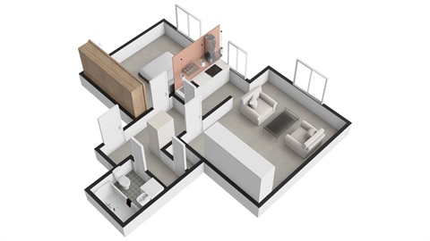 Pronájem bytu 2kk, 43 m² - 14