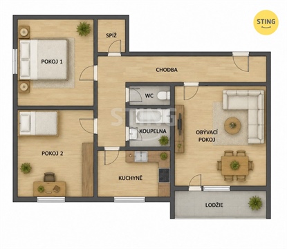 Prodej bytu 3+1, 73 m² - 24