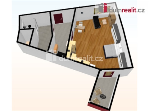 Pronájem bytu 1kk, 34 m² - 8