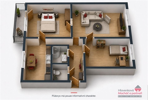 Prodej bytu 3+1, 63 m² 16