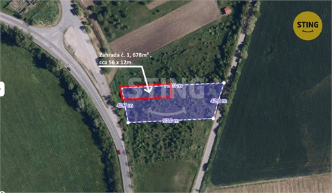 Prodej zahrady, 678 m² 0