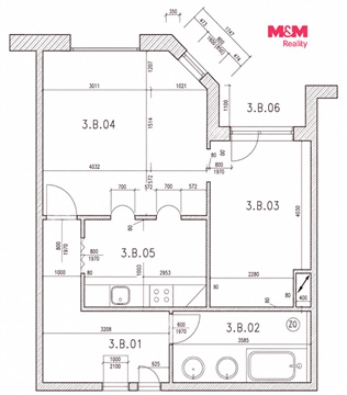 Prodej bytu 2kk, 54 m² - 0