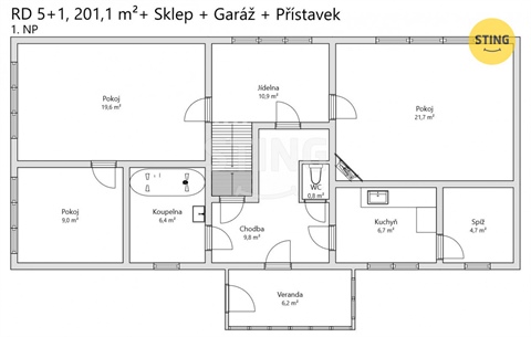 Prodej rodinného domu, 201 m² 14