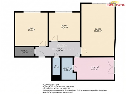 Prodej bytu 3+1, 64 m² 20