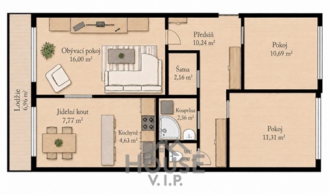 Prodej bytu 3+1, 69 m² - 22
