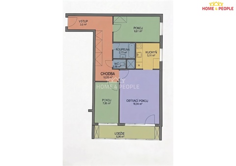 Prodej bytu 3kk, 57 m² - 18