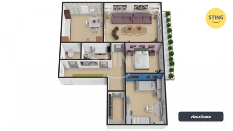 Prodej bytu 3+1, 68 m² 0