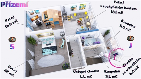 Prodej chaty / chapuly, 263 m² - 6