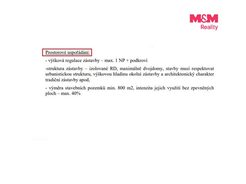 Prodej stavebního pozemku, 800 m² - 4