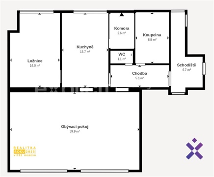 Pronájem bytu 2+1, 83 m² - 8