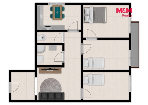 Prodej bytu 4+1, 71 m² - 0
