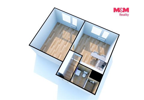 Pronájem bytu 1+1, 36 m² - 2