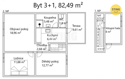 Prodej rodinného domu, 82 m² - 16