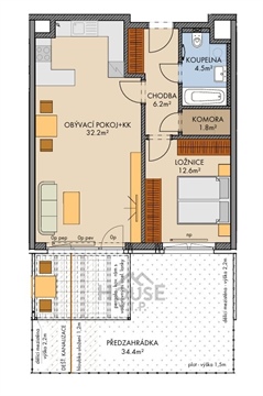 Prodej bytu 2kk, 60 m² 2