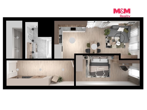 Prodej bytu 2kk, 61 m² 2