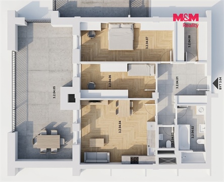 Prodej bytu 3kk, 83 m² - 2