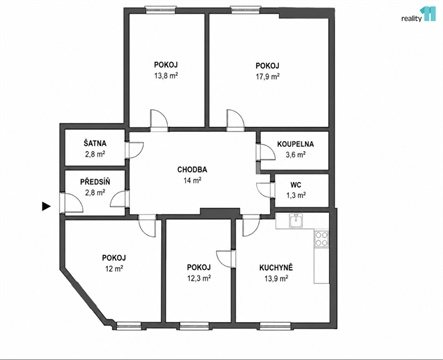Pronájem bytu 3+1, 68 m² - 8