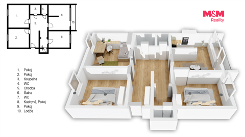 Prodej bytu 4+1, 86 m² 18