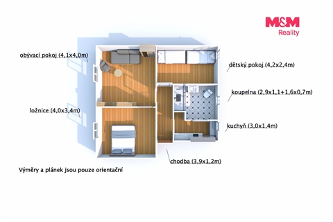 Prodej bytu 2+1, 56 m² - 10