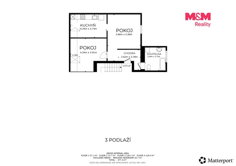 Pronájem bytu 2+1, 57 m² 12