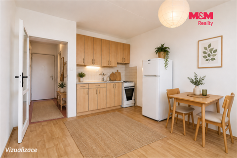 Pronájem bytu 1+1, 34 m² - 0