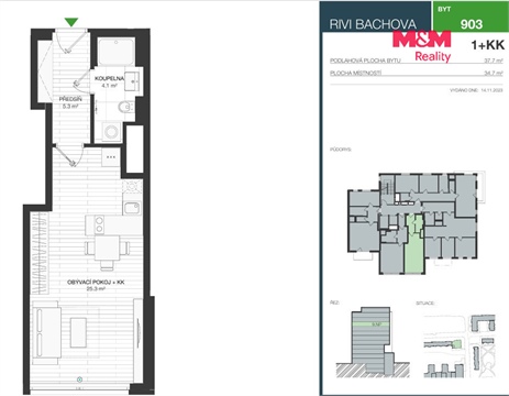 Prodej bytu 1kk, 38 m² - 2