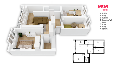 Prodej bytu 4+1, 89 m² - 0