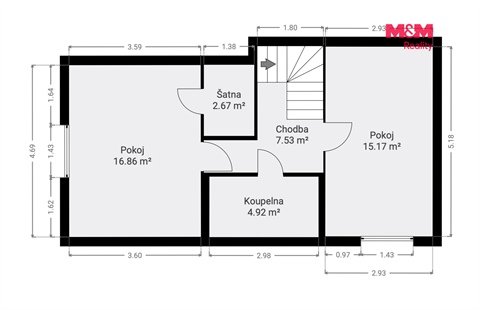 Pronájem rodinného domu, 100 m² 26