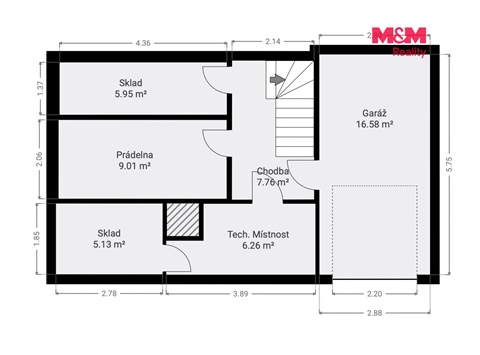 Pronájem rodinného domu, 100 m² 24