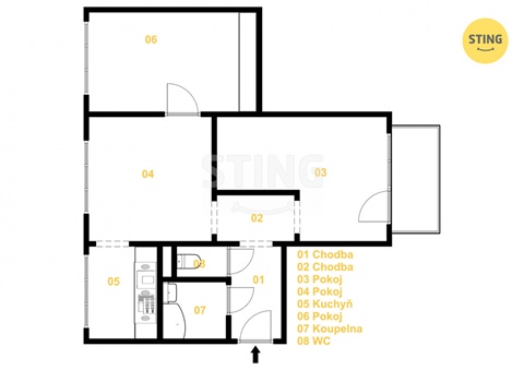 Prodej bytu 3+1, 73 m² 14