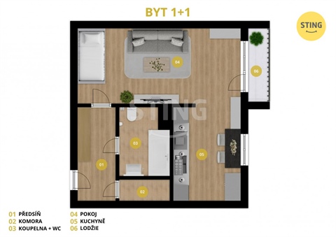 Prodej bytu 1+1, 35 m² - 12