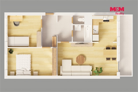 Prodej bytu 3+1, 63 m² 2
