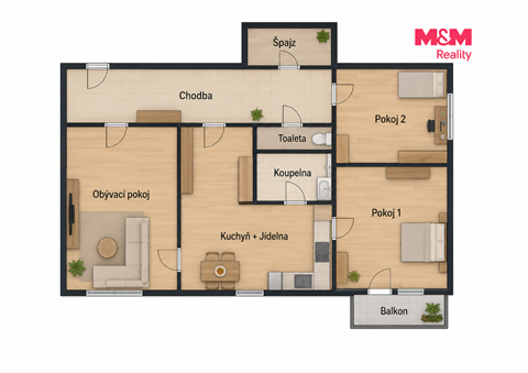 Prodej bytu 3+1, 75 m² 12