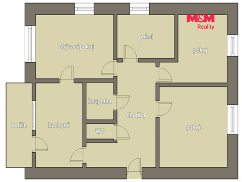 Pronájem bytu 4+1, 109 m² - 0