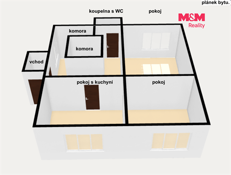 Pronájem bytu 3kk, 95 m² 6