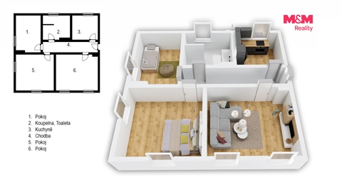 Prodej bytu 3+1, 76 m² 4