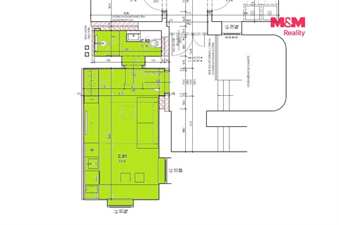 Pronájem bytu 1kk, 23 m² - 6