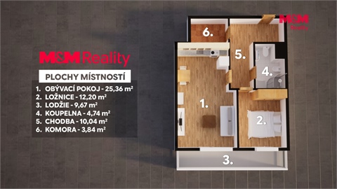 Prodej bytu 2kk, 56 m² 18