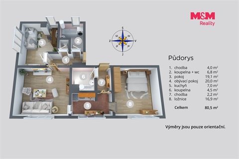 Prodej bytu 3+1, 80 m² 18