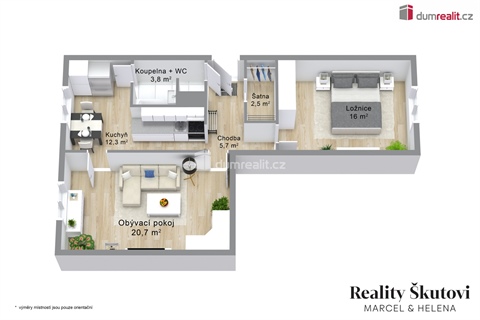 Prodej bytu 2+1, 61 m² 4