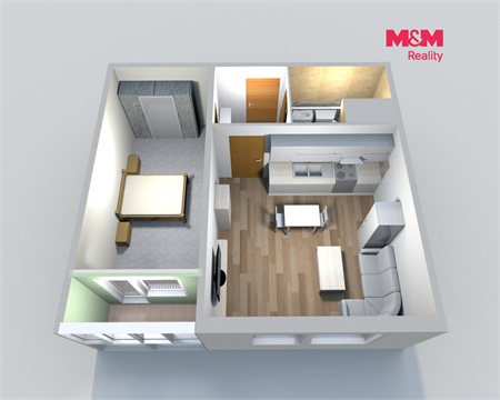 Pronájem bytu 1+1, 40 m² 8