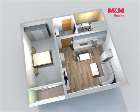 Pronájem bytu 1+1, 40 m² - 4