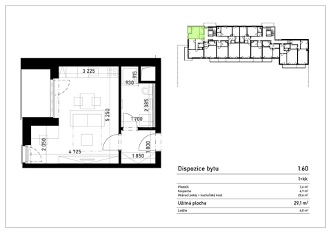 Pronájem bytu 1kk, 29 m² 8
