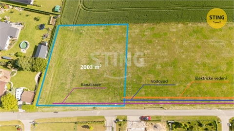 Prodej stavebního pozemku, 2 000 m² 0