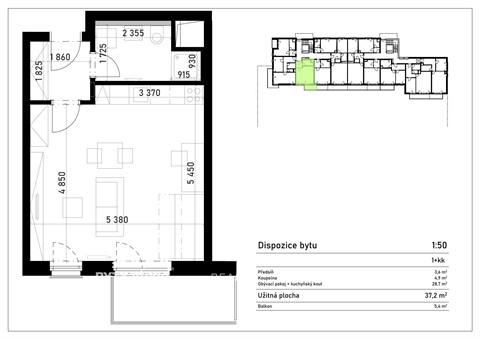 Pronájem bytu 1kk, 37 m² 4