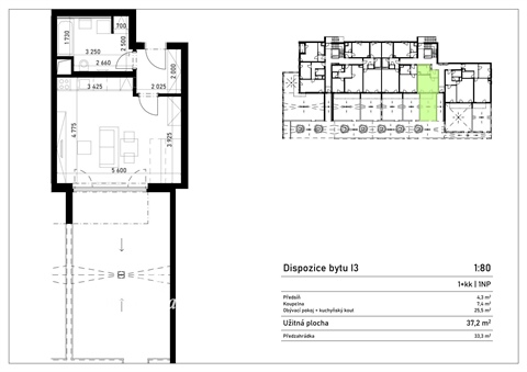 Pronájem bytu 1kk, 37 m² - 10